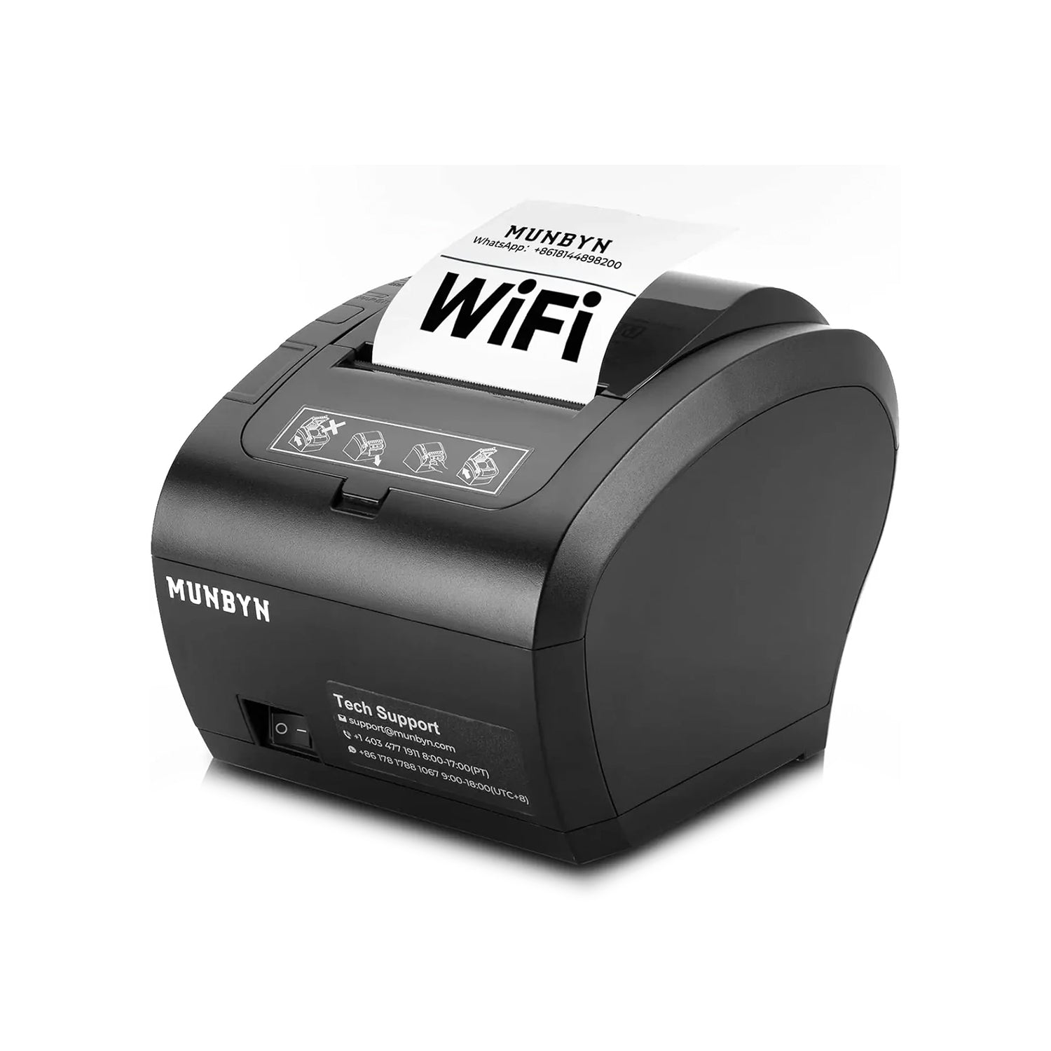 MUNBYN 047P-USEW WLAN +USB thermal Bondrucker POS-Drucker