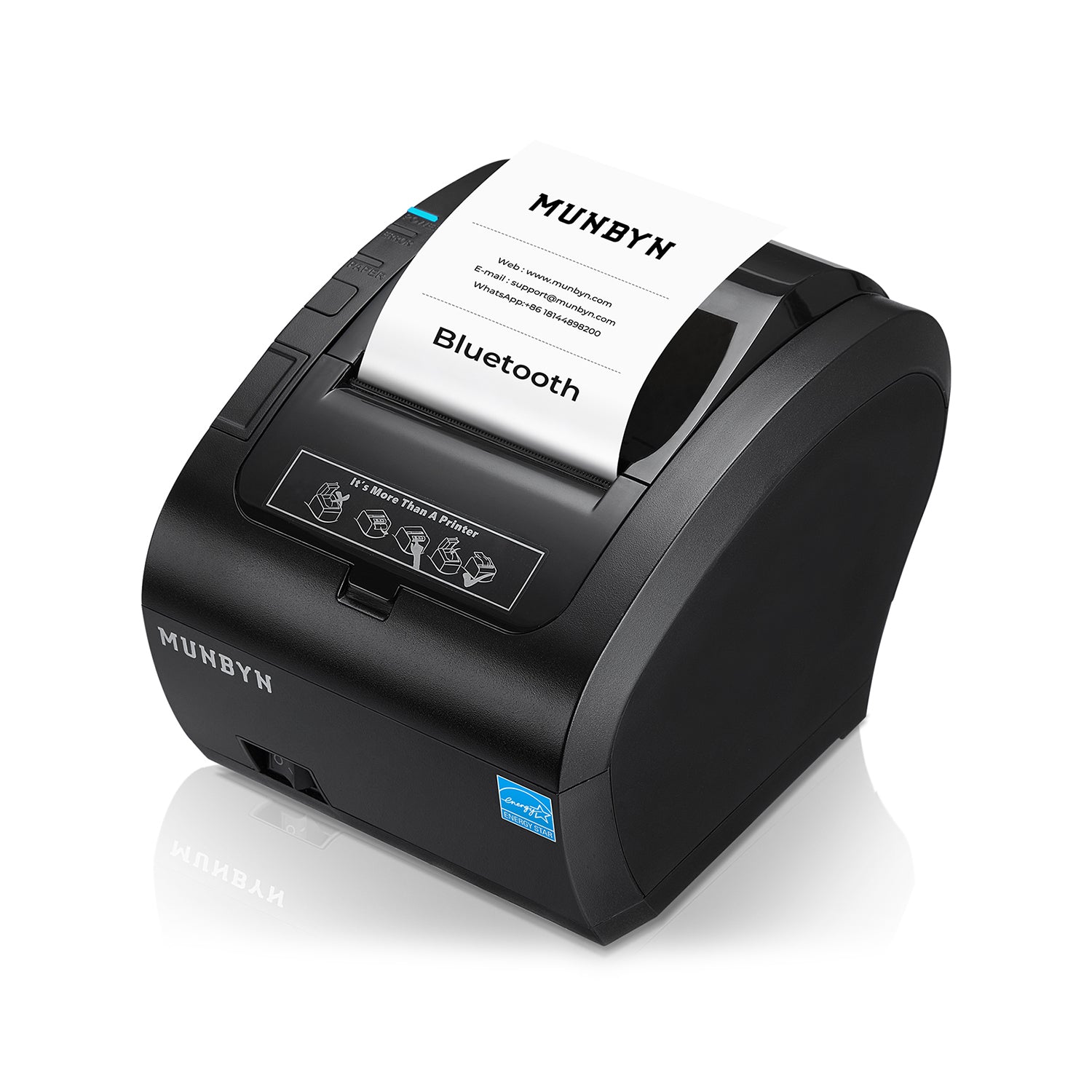 MUNBYN 047P-USEB Bluetooth Bondrucker mit MFi-Zertifizierung