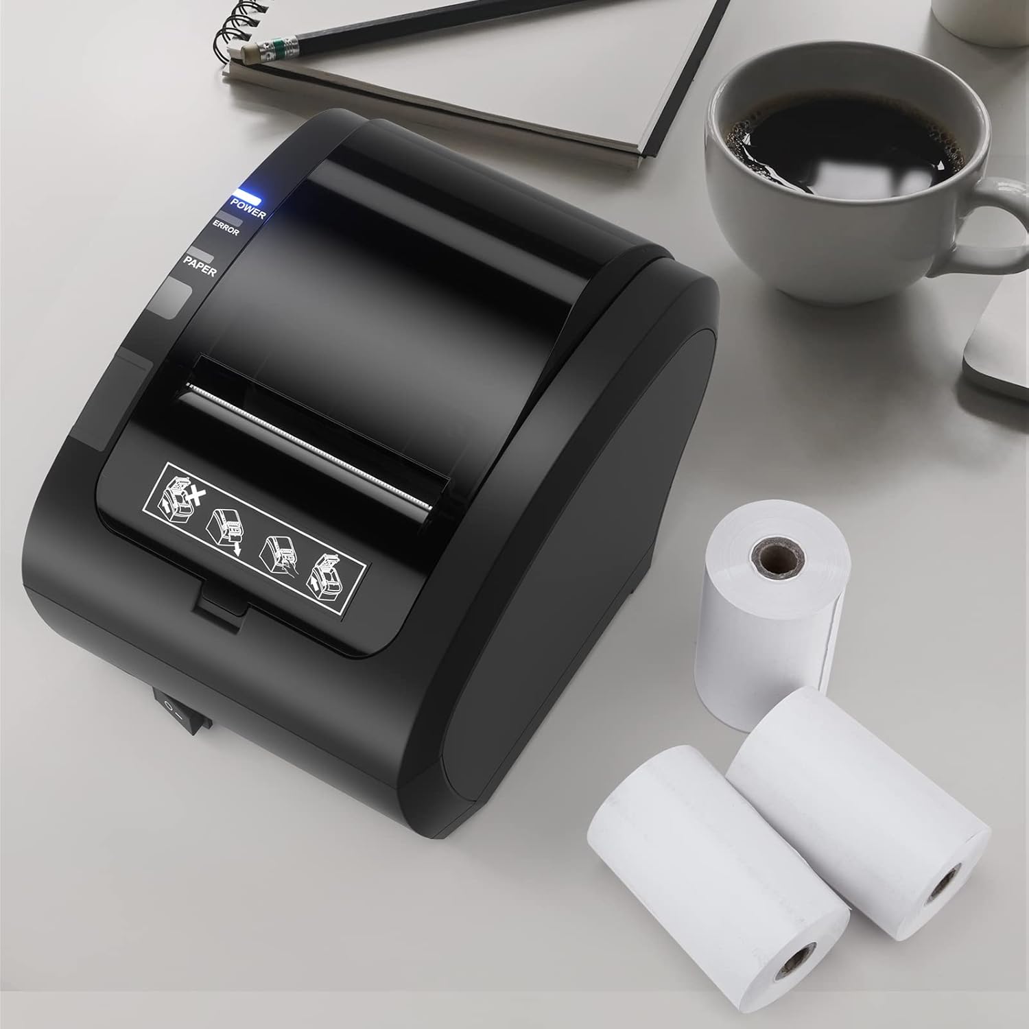 80mm Ethernet(LAN)+WiFi+USB thermal Bondrucker POS-Drucker P047