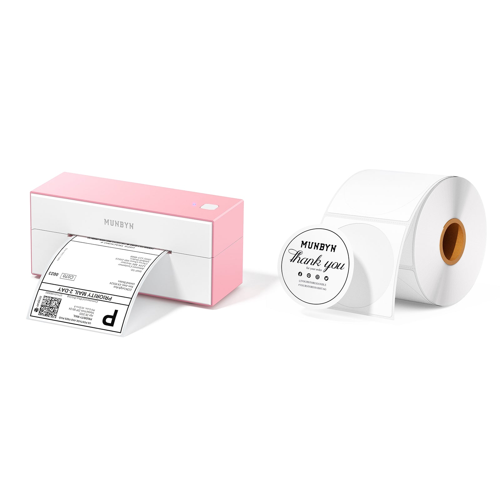 MUNBYN 129B Bluetooth Etikettendrucker Thermodrucker