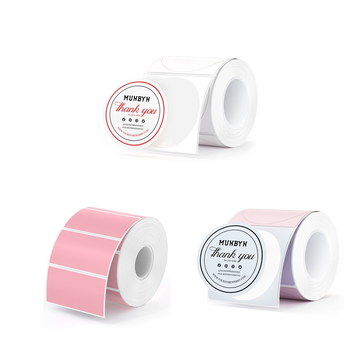 MUNBYN Bäckerei Produkt Etiketten-Kit für Individuelle Verpackung