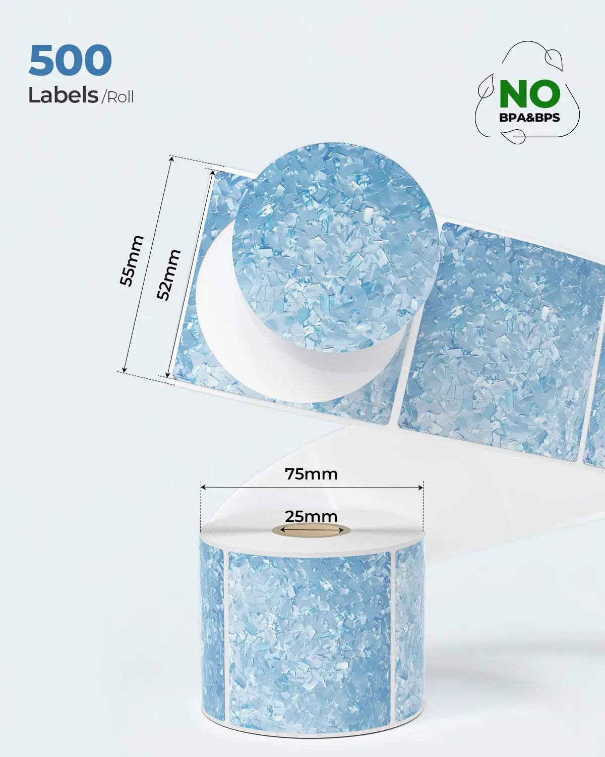 2" Muschelmuster Etiketten