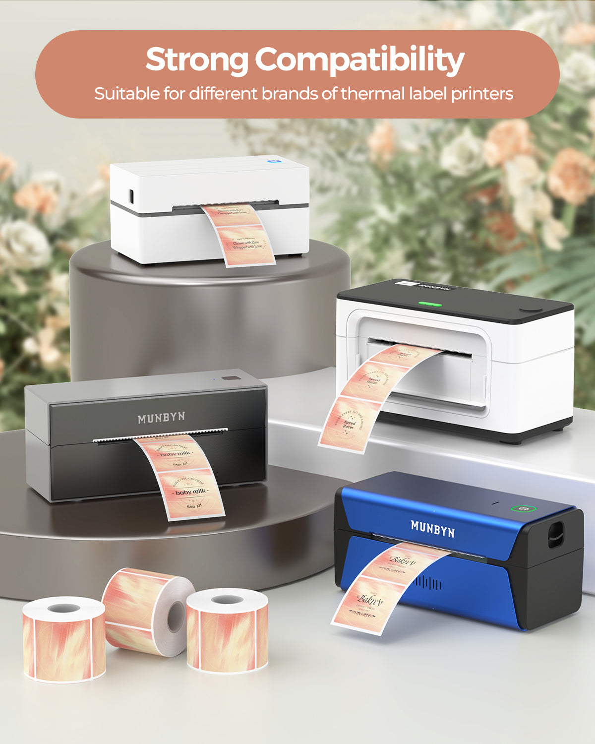 2" Aurora Farb Etiketten