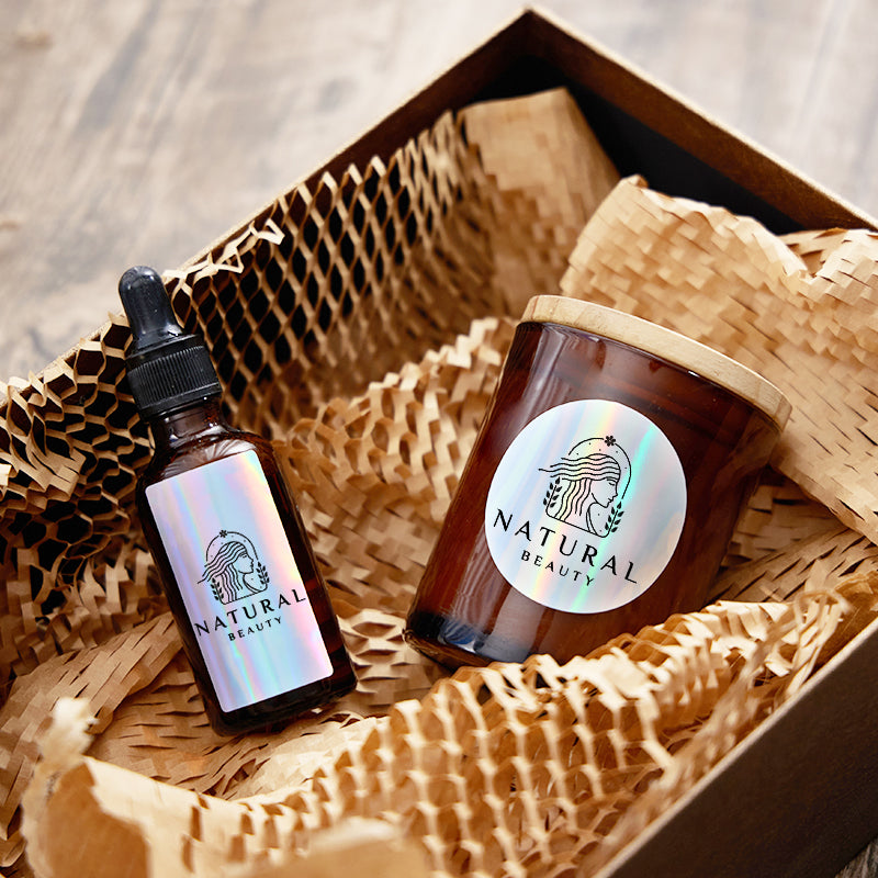 2" Holografische Etiketten Kit