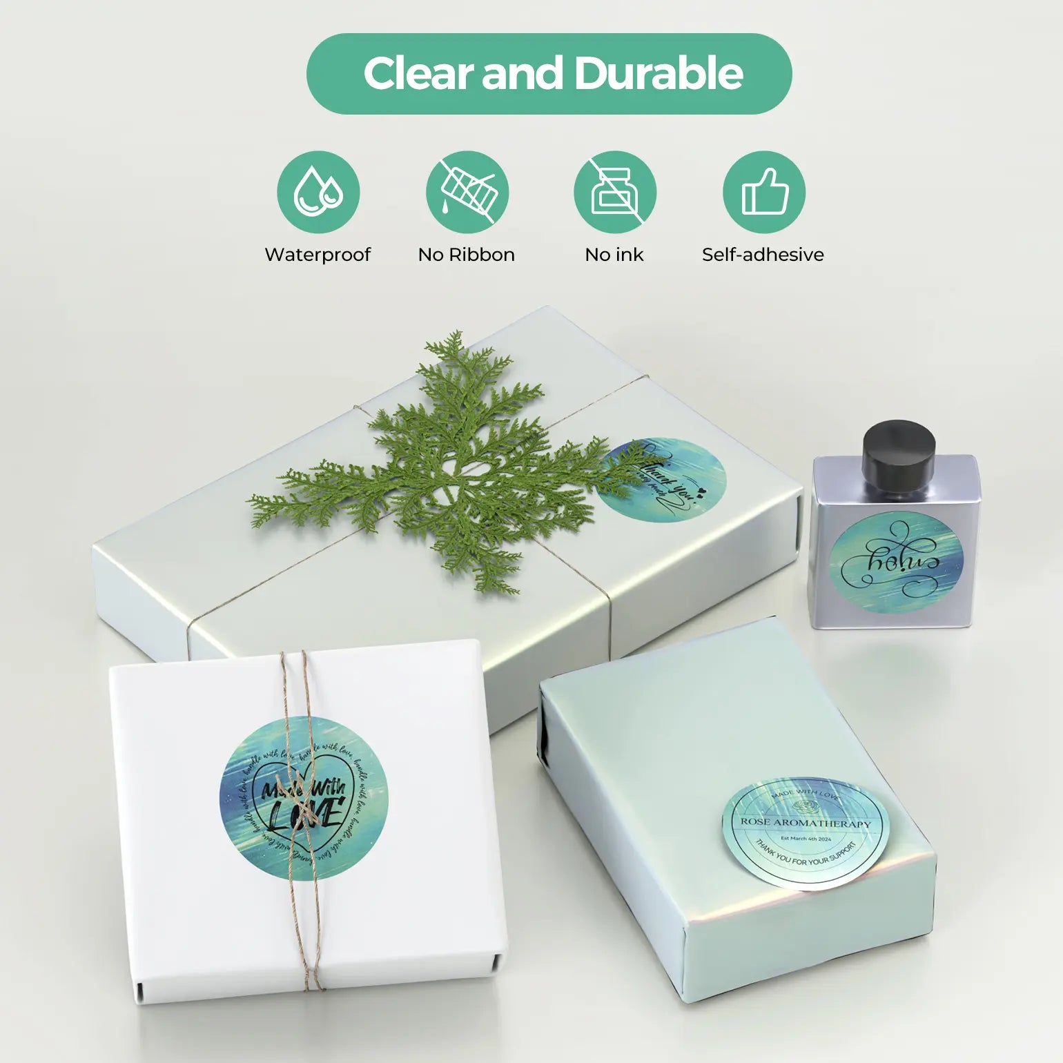 2" Aurora Farb Etiketten