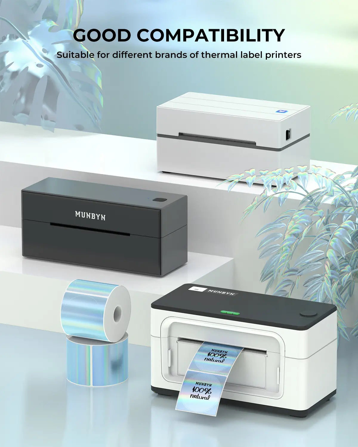 2" Holographic Labels