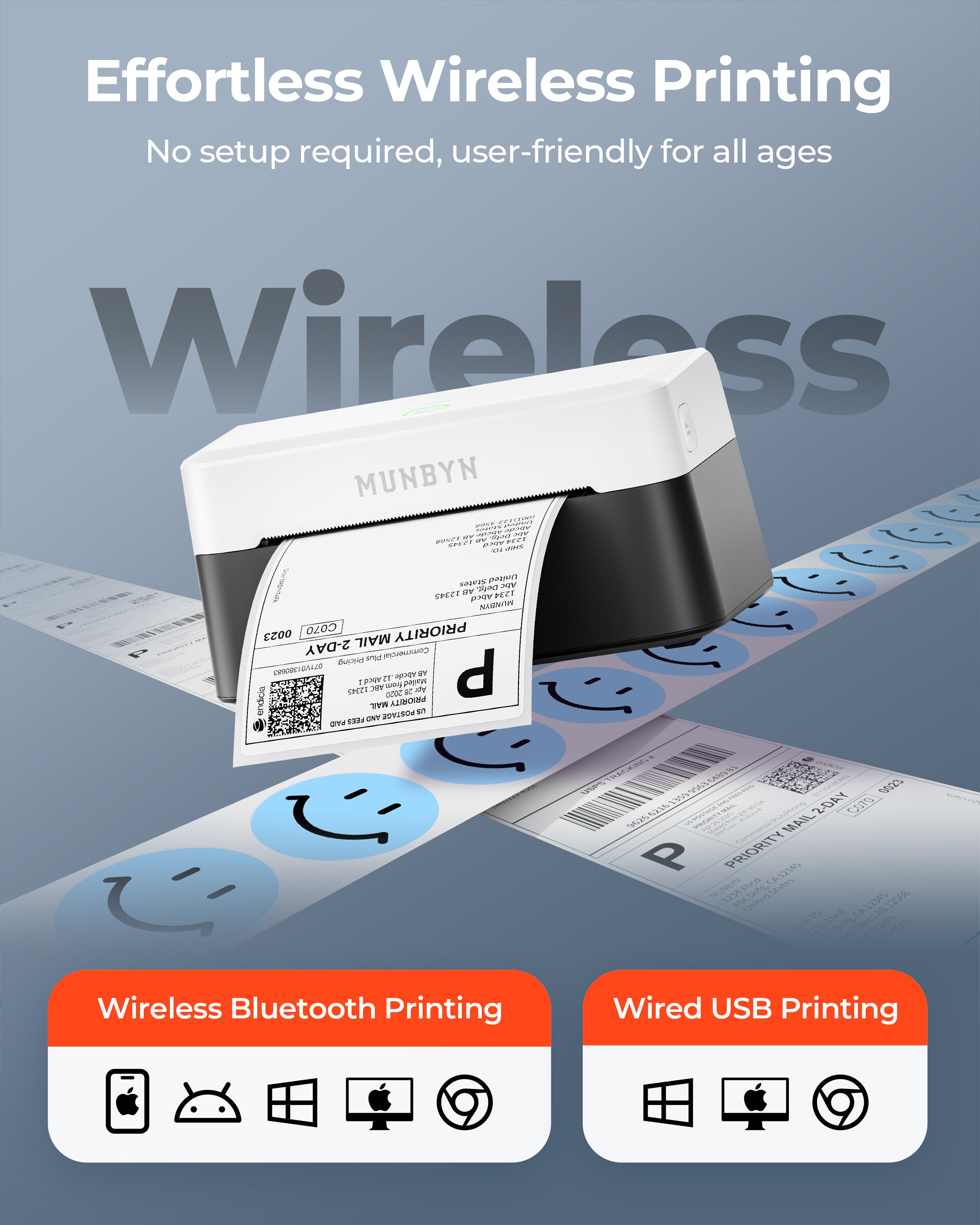 RealWriter 403B Thermodrucker【Panda-Farbe】