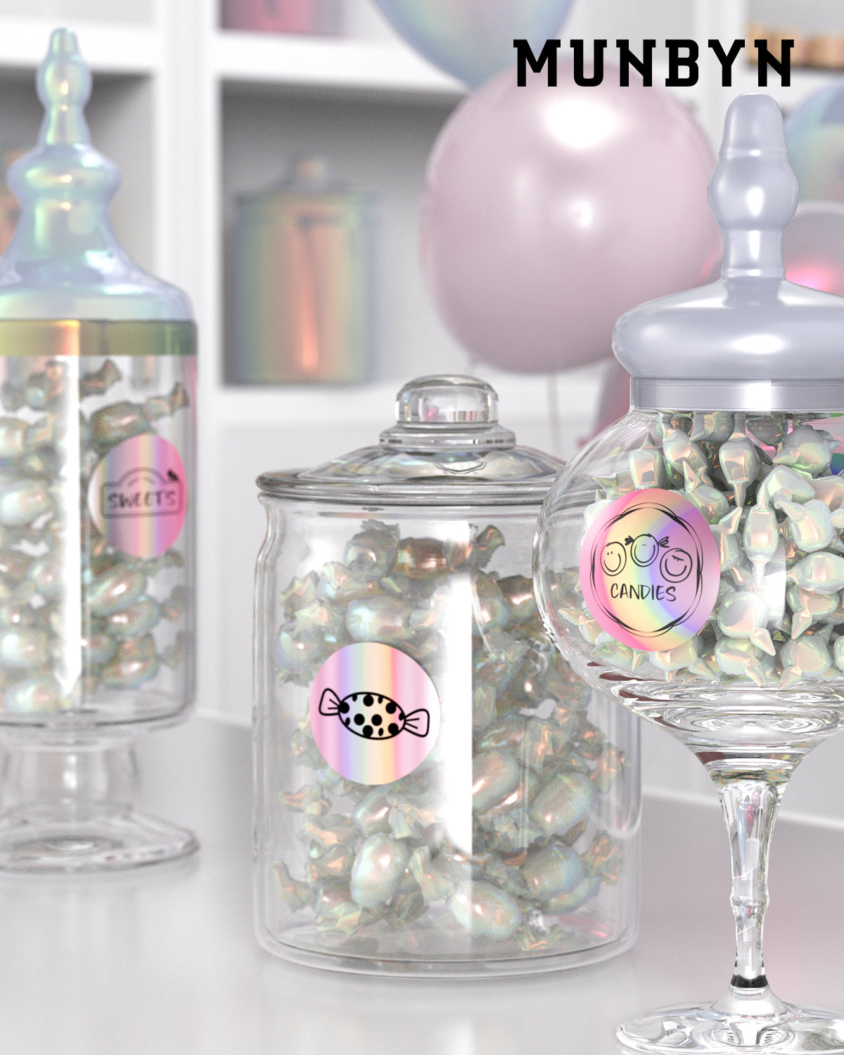 2" Holographic Labels