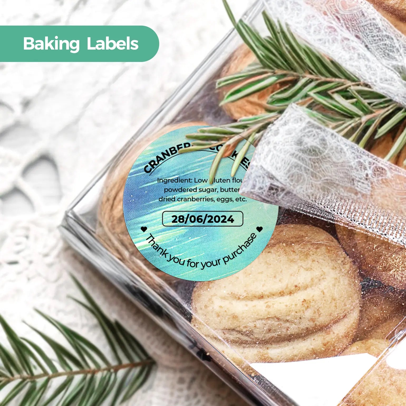 2" Aurora Farb Etiketten