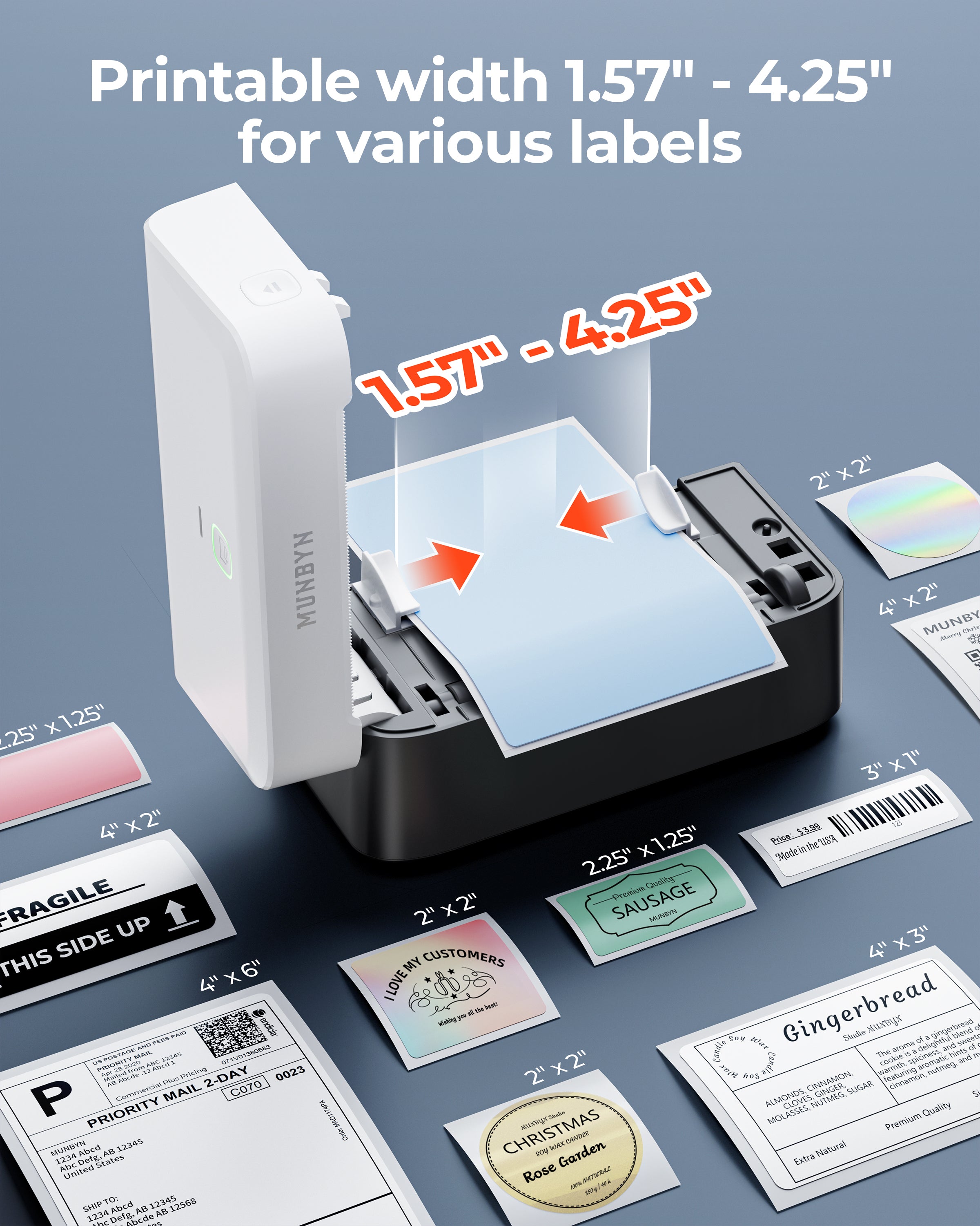 RealWriter 403B Thermodrucker【Panda-Farbe】