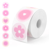 MUNBYN 6-in-1-Thermoaufkleber mit Farbverlauf in Rosa