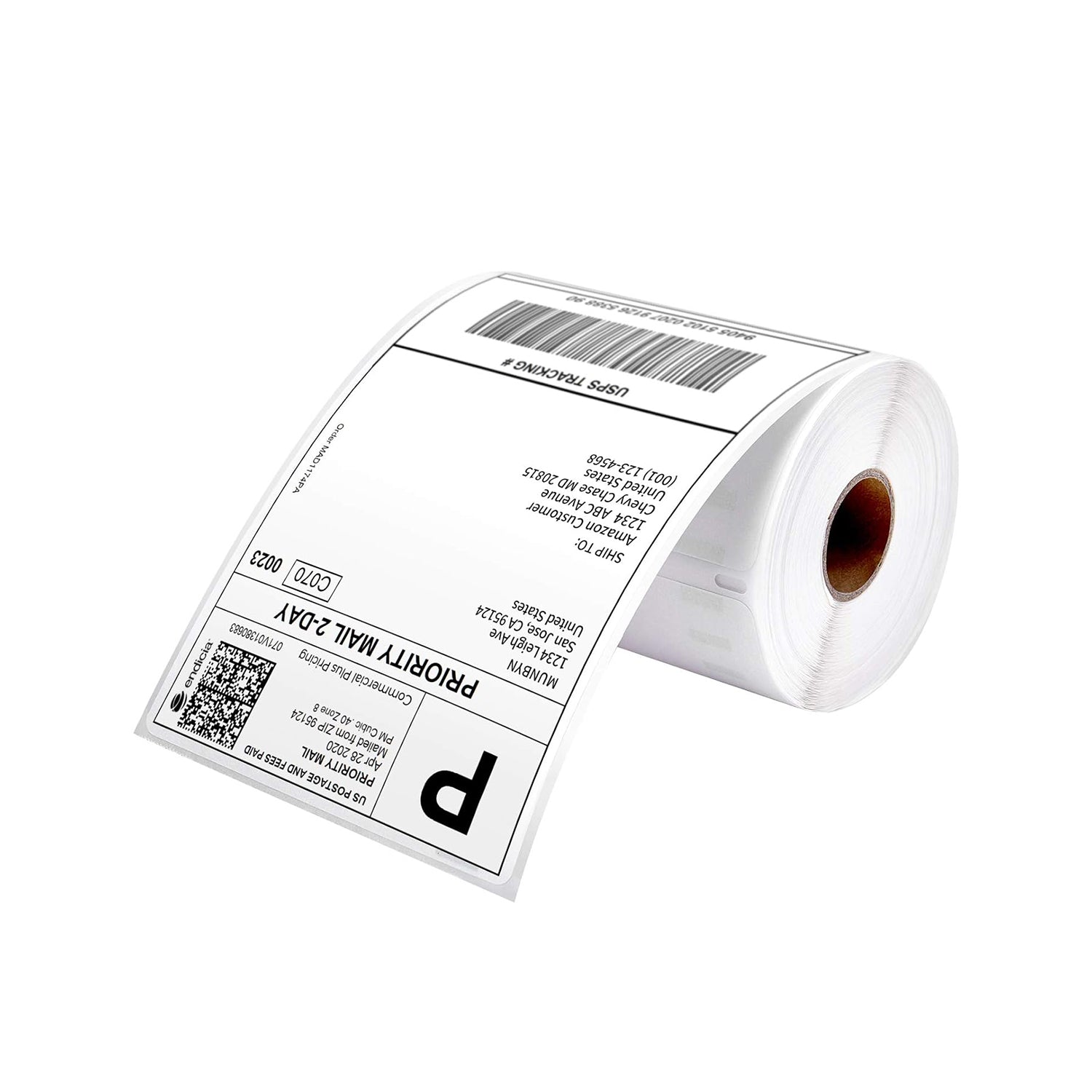 MUNBYN 4" x 6" verzendetiketten op rol voor pakketverzending
