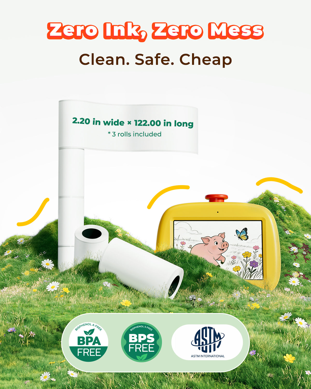 Imprimante d'autocollants MUNBYN Stickee SP01 AI pour enfants