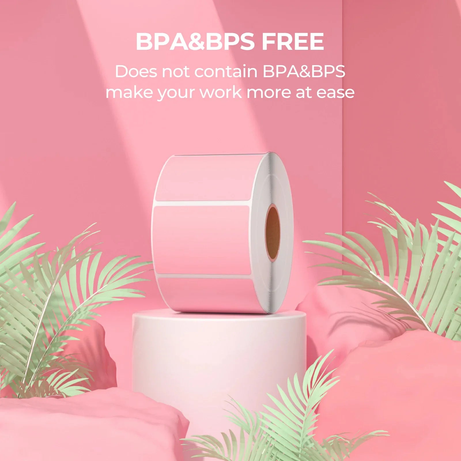 Die rechteckigen MUNBYN-Etiketten enthalten kein BPA und BPS, erfordern keine Tinte und sind umweltfreundlich sowie harmlos.