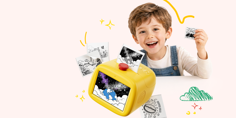 AI-Aufkleberdrucker für Kinder