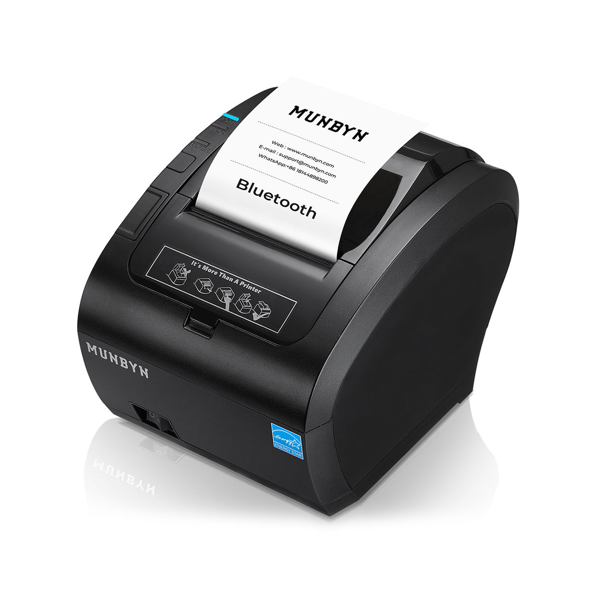 MUNBYN 047P-USEB Bluetooth Receipt Printer with MFi Certification