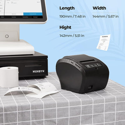 80mm Ethernet(LAN)+WiFi+USB thermal Bondrucker POS-Drucker P047