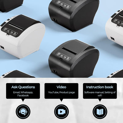 80mm Ethernet(LAN)+WiFi+USB thermal Bondrucker POS-Drucker P047