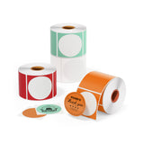 MUNBYN 2" ronde thermische labels voor product, logo en multifunctionele stickers
