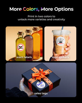 MUNBYN RealWriter 405B Bluetooth-Thermodrucker mit austauschbarem Druckkopf und Etikettenhalter