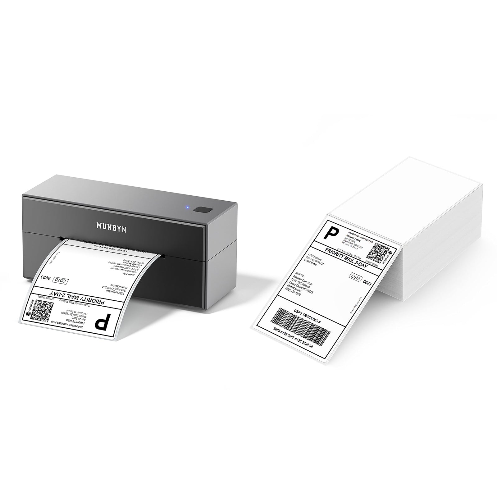 MUNBYN 129B Bluetooth Etikettendrucker Thermodrucker