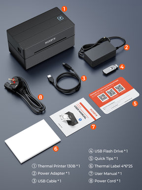 MUNBYN 130B Bluetooth Etikettendrucker Thermodrucker