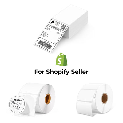 MUNBYN Shopify Starter Etiketten Set für Versand und Branding