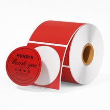 MUNBYN 2" runde Thermoaufkleber-Etiketten | 750 Etiketten pro Rolle