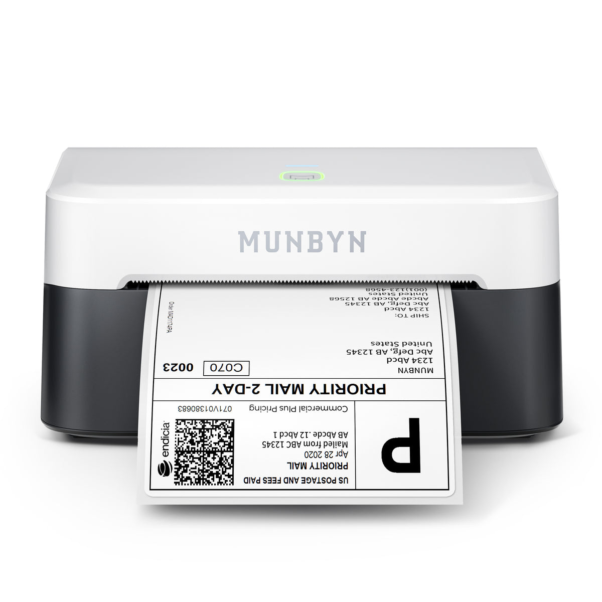 MUNBYN 403B Bluetooth Etikettendrucker, Labeldrucker Thermodrucker【Panda-Farbe】