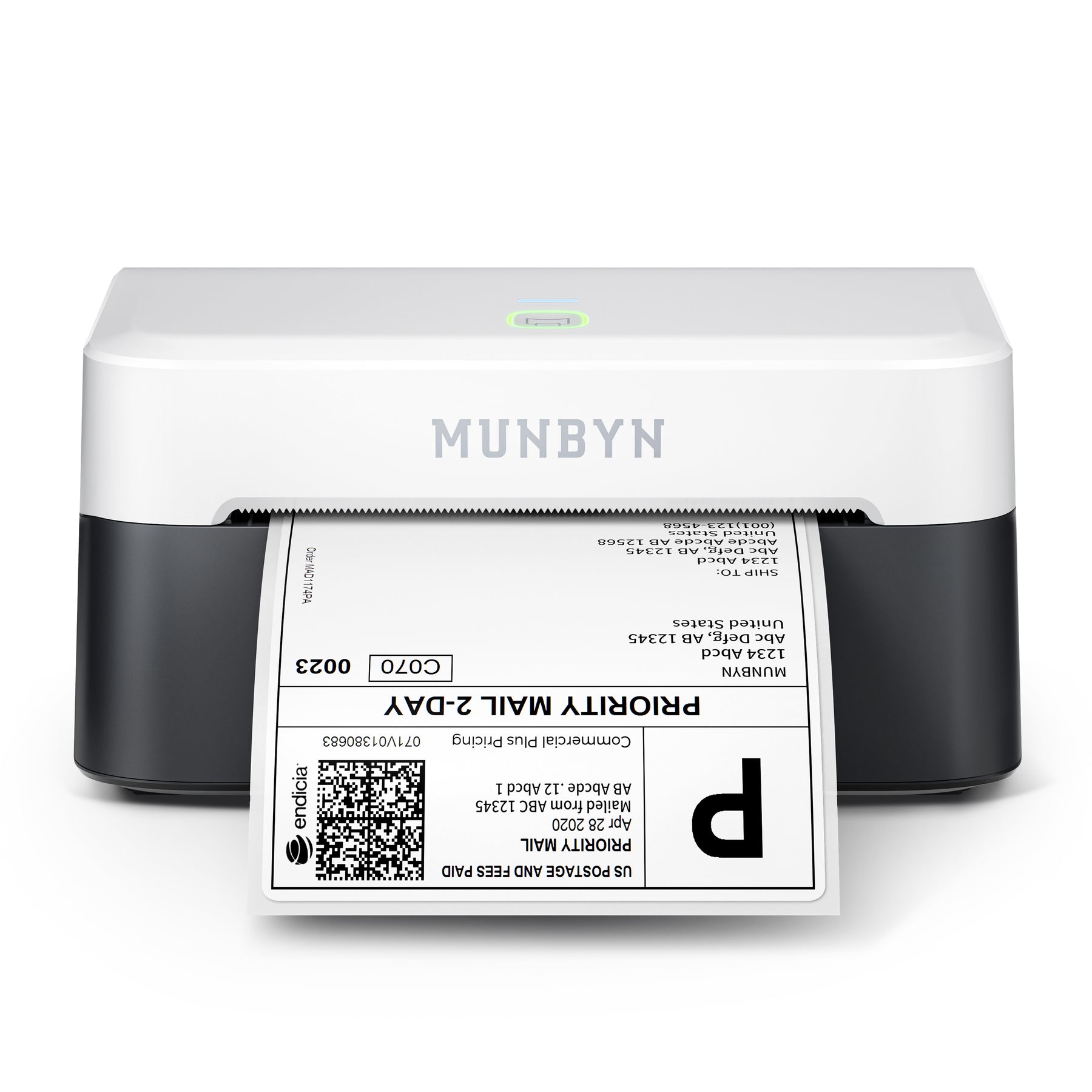 MUNBYN 403B Bluetooth Etikettendrucker, Labeldrucker Thermodrucker【Panda-Farbe】