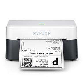 MUNBYN 403B Bluetooth Etikettendrucker, Labeldrucker Thermodrucker【Panda-Farbe】