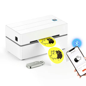 MUNBYN RealWriter 130 Bluetooth Thermo Etikettendrucker Labeldrucker - Starter Kit
