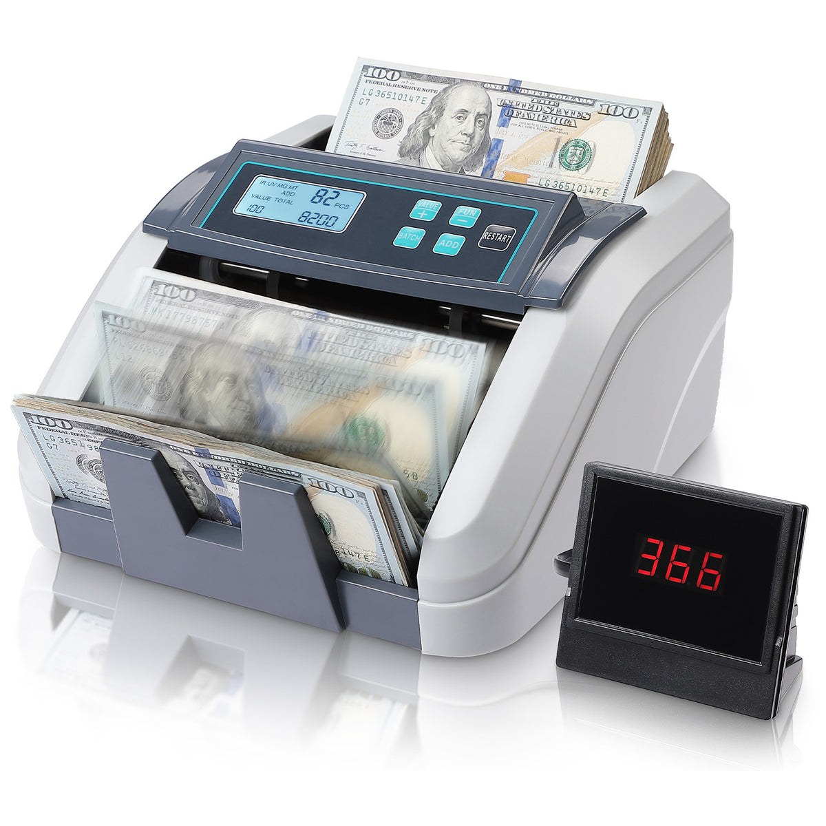 MUNBYN IMC51 Geldzählmaschine mit LCD-Display