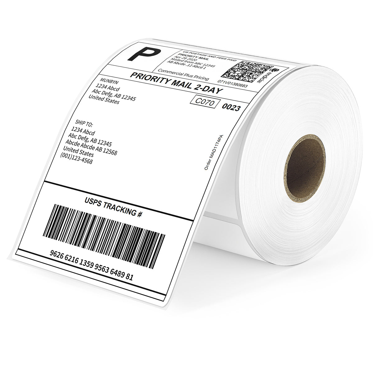 MUNBYN 4x6 Versandaufkleber, DHL Thermoetiketten, BPA-freie Thermopapier| Rolle