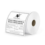 MUNBYN 4" x 4" Universal Thermo-etiketten für kleine Unternehmen und Bäckereien