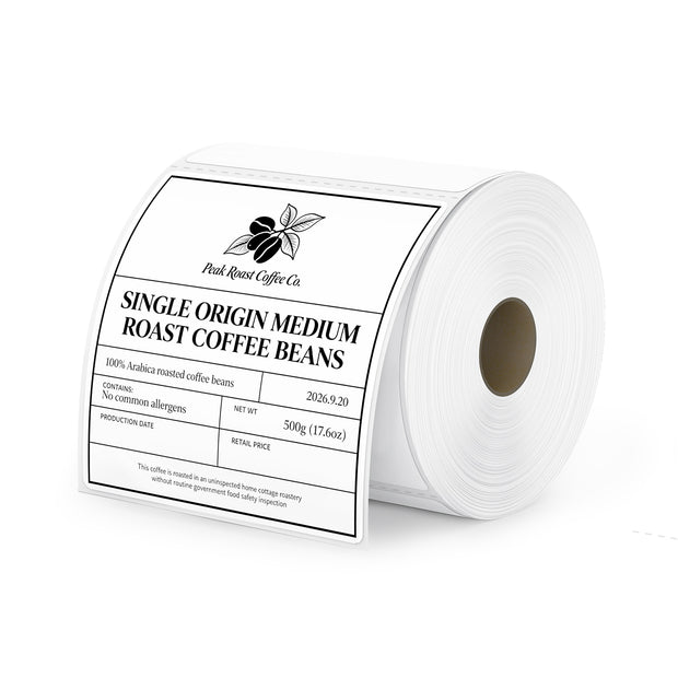 MUNBYN 4" x 4" Universal Thermo-etiketten für kleine Unternehmen und Bäckereien