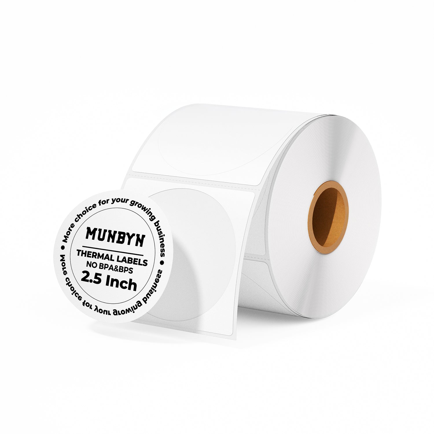 MUNBYN 2,5" Runde Thermoetiketten für kleine Unternehmen & selbstgemachte Leckereien