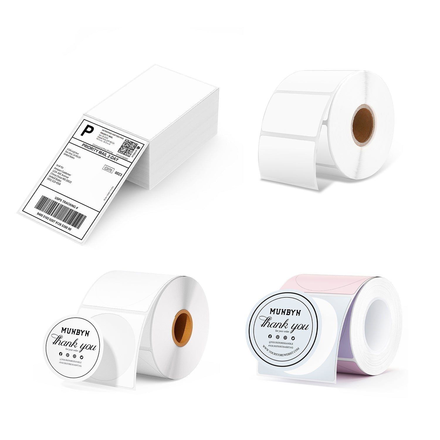 MUNBYN Haustier Branding Etiketten-Kit für Individuelle Verpackung