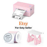 MUNBYN RealWriter 130B draadloze thermische labelprinter & Morandi-labels Etsy verpakking & branding klassieke set