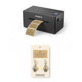 MUNBYN 130B Bluetooth Printer & 4x2 Rectangular Labels Handmade Product Branding Set