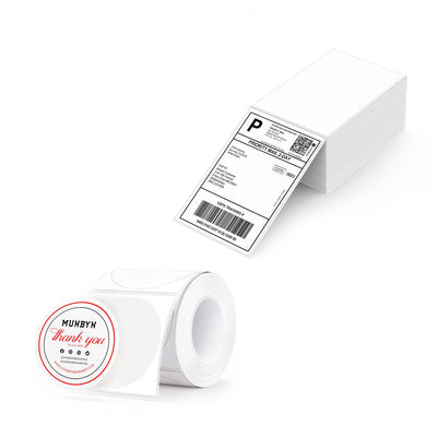 MUNBYN supplement branding labelkit voor gepersonaliseerde verpakking
