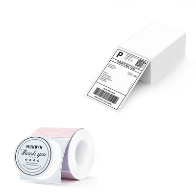 MUNBYN Beauty Verpackung Etiketten Set für Individuelle Verpackung