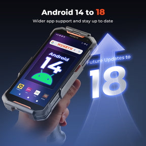 MUNBYN AS01P Android 14 Barcodescanner mit 6″ Display & Zebra SE471