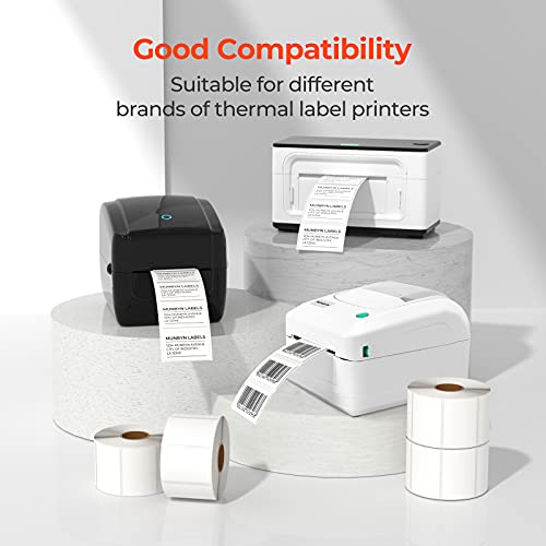 MUNBYN RealWriter 403B Bluetooth Thermal Label Printer & Rectangle Labels Retail Barcode Starter Set