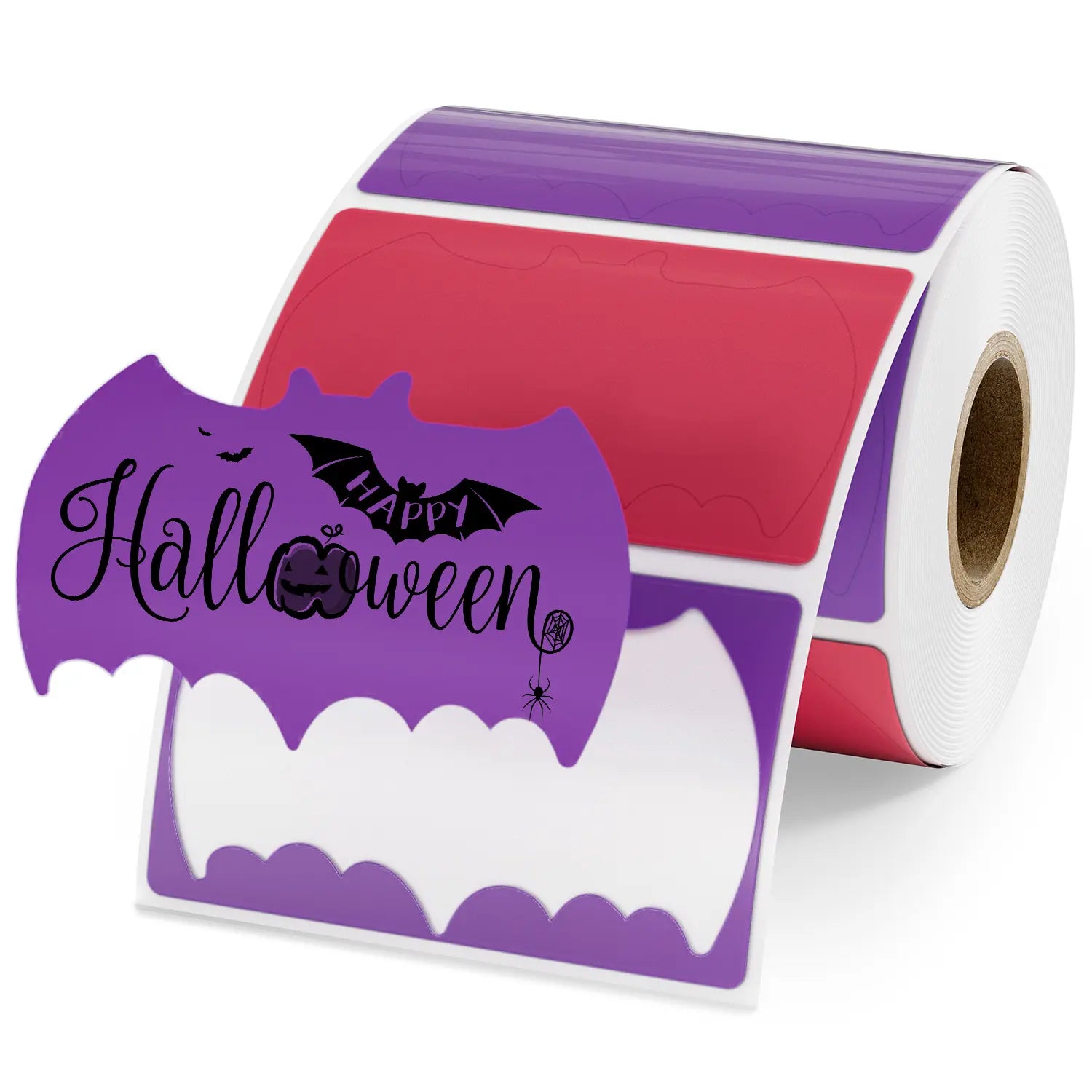 2,5x1,5 Zoll Halloween-Serie Fledermaus-Kreativetiketten 500 Stück