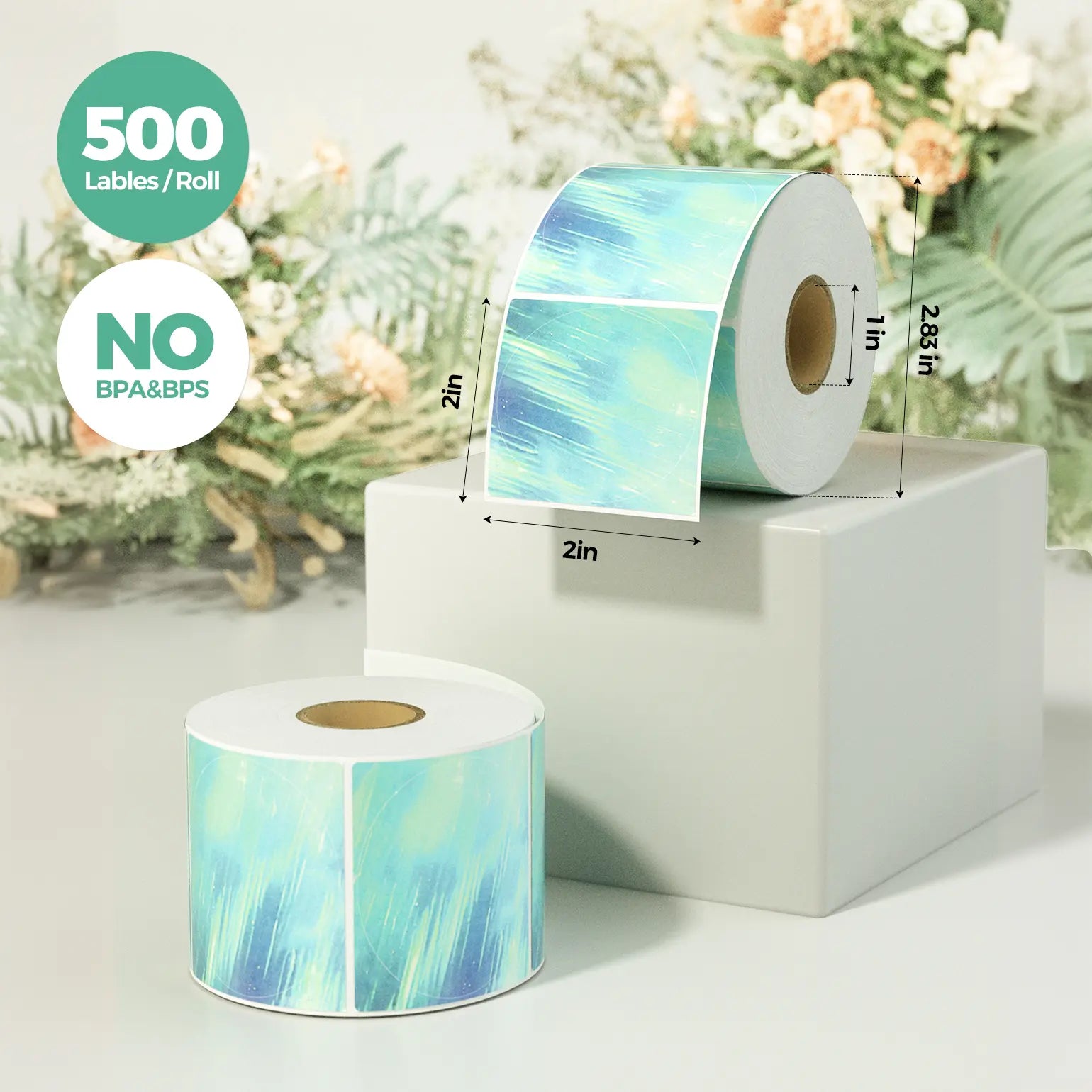 2" Aurora Farb Etiketten