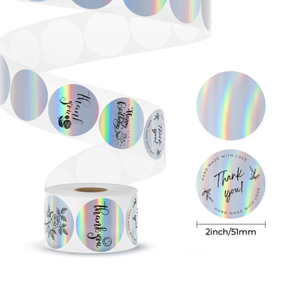 2" Holografische Etiketten Kit