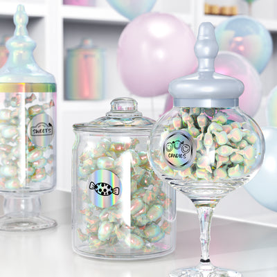 2" Holografische Etiketten Kit