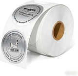 2" Glitzerserie Serie Etiketten