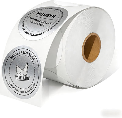 2" Glitzerserie Serie Etiketten